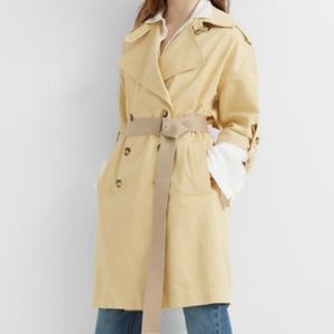Club Monaco Khaki Adjustable Sleeve trench coat never worn new with tags